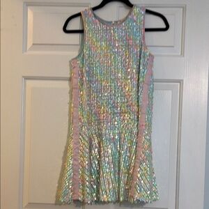 Hannah Banana Multicolor Sequin Dress